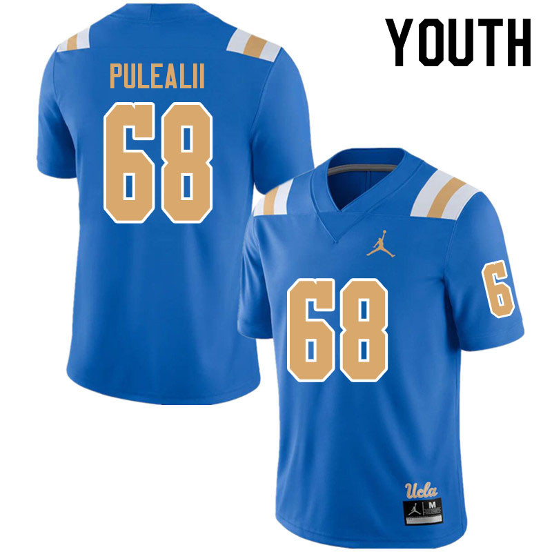 Jordan Brand Youth #68 Noah Pulealii UCLA Bruins College Football Jerseys Sale-Blue